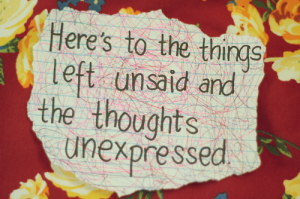 things left unsaid